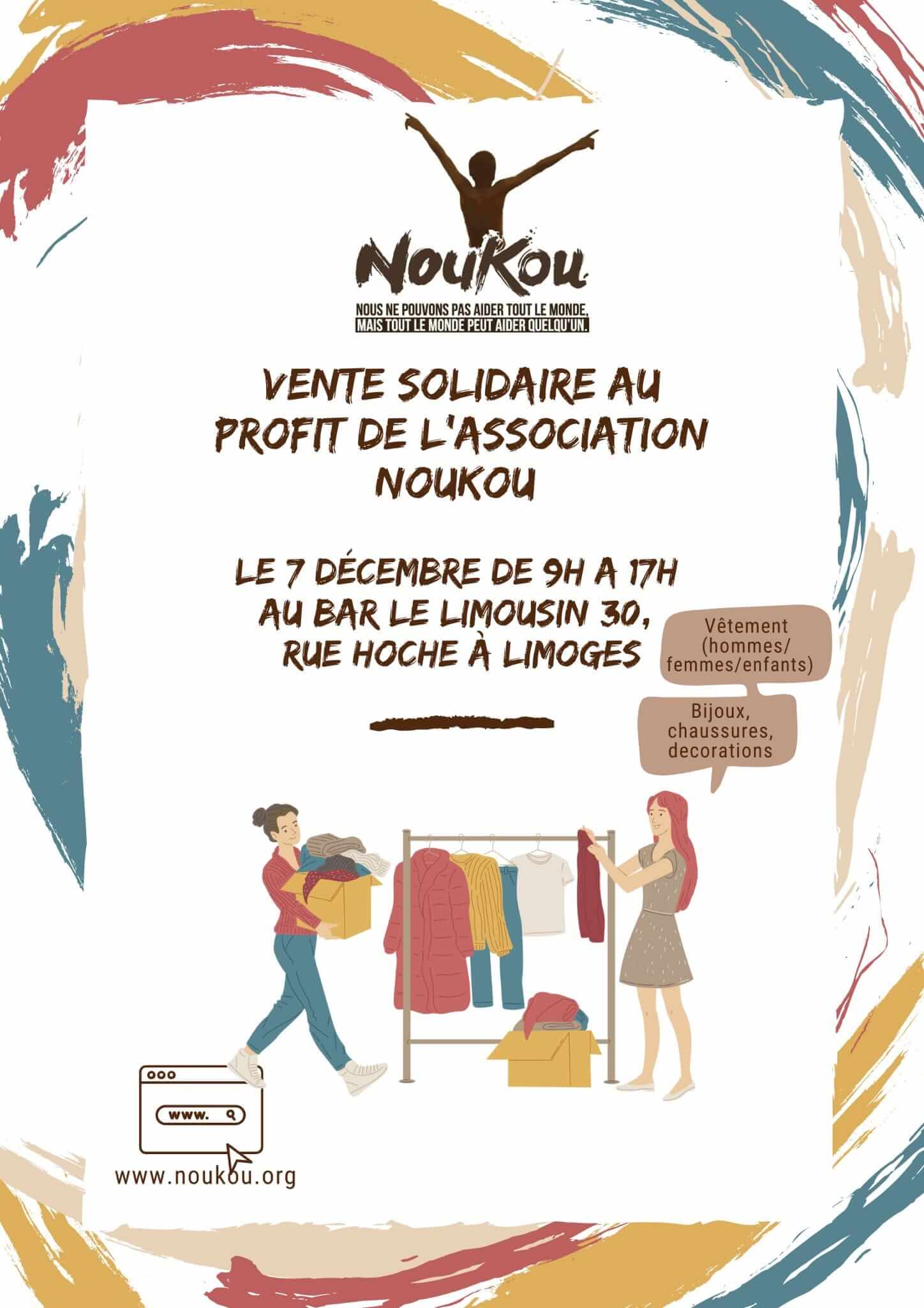 VENTES SOLIDAIRES – 7 décembre 2024 – Bar le Limousin – Limoges